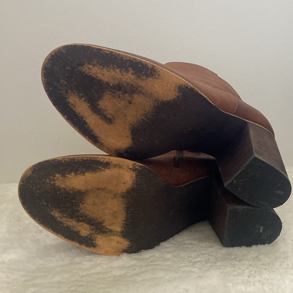 Brown Leather Ankle Boots - Size 8.5 (9) - Picture 5 of 5